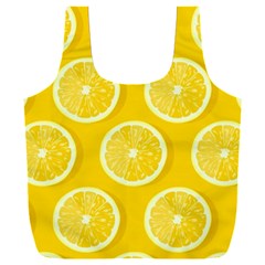 Lemon Fruits Slice Seamless Pattern Full Print Recycle Bag (xxl) by Vaneshart