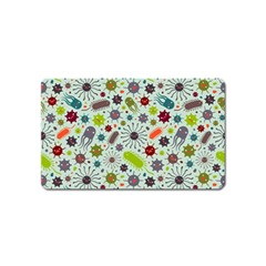 Seamless Pattern With Viruses Magnet (name Card) by Vaneshart