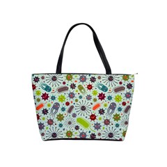 Seamless Pattern With Viruses Classic Shoulder Handbag by Vaneshart