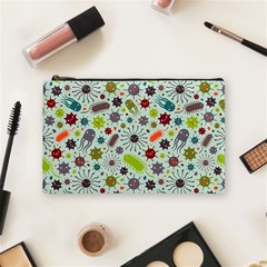 Seamless Pattern With Viruses Cosmetic Bag (medium)