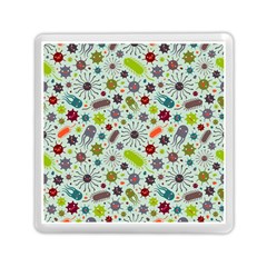 Seamless Pattern With Viruses Memory Card Reader (square) by Vaneshart