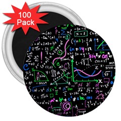 Math Linear Mathematics Education Circle Background 3  Magnets (100 Pack) by Vaneshart