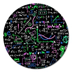 Math Linear Mathematics Education Circle Background Magnet 5  (round) by Vaneshart