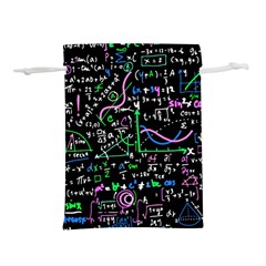 Math Linear Mathematics Education Circle Background Lightweight Drawstring Pouch (l) by Vaneshart