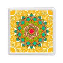 Mandala Patterns Yellow Memory Card Reader (square) by Vaneshart