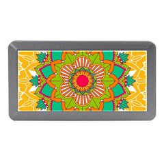 Mandala Patterns Yellow Memory Card Reader (mini) by Vaneshart