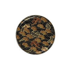 Oriental Traditional Seamless Pattern Dragon Hat Clip Ball Marker (4 Pack) by Vaneshart