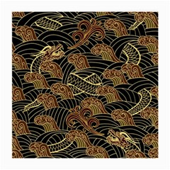 Oriental Traditional Seamless Pattern Dragon Medium Glasses Cloth (2 Sides) by Vaneshart