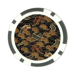 Oriental Traditional Seamless Pattern Dragon Poker Chip Card Guard (10 Pack) by Vaneshart