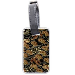 Oriental Traditional Seamless Pattern Dragon Luggage Tag (one Side) by Vaneshart