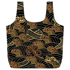 Oriental Traditional Seamless Pattern Dragon Full Print Recycle Bag (xxxl) by Vaneshart