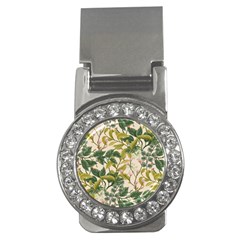 Flower Leaves Background Money Clips (cz)  by Vaneshart