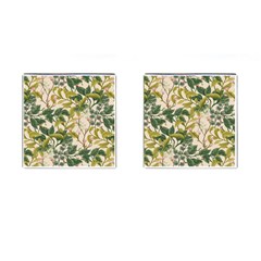 Flower Leaves Background Cufflinks (square) by Vaneshart