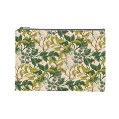 Flower Leaves Background Cosmetic Bag (large) by Vaneshart