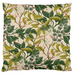 Flower Leaves Background Standard Flano Cushion Case (two Sides) by Vaneshart