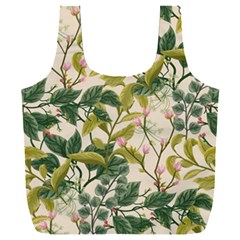 Flower Leaves Background Full Print Recycle Bag (xxxl)