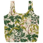 Flower Leaves Background Full Print Recycle Bag (XXXL) Front