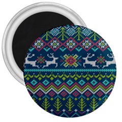 Background With Fabric Texture Winter 3  Magnets by Vaneshart