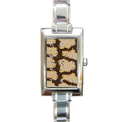 Python Skin Seamless Background Vector Graphic Art Rectangle Italian Charm Watch