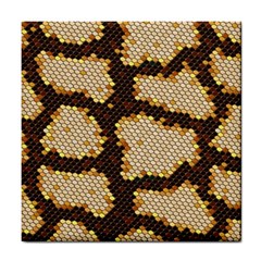 Python Skin Seamless Background Vector Graphic Art Tile Coaster by Vaneshart