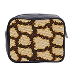 Python Skin Seamless Background Vector Graphic Art Mini Toiletries Bag (Two Sides) Back