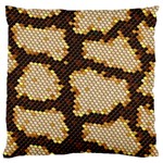 Python Skin Seamless Background Vector Graphic Art Large Cushion Case (Two Sides) Front