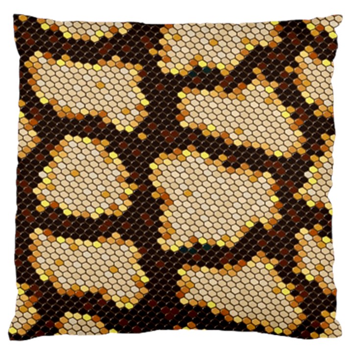 Python Skin Seamless Background Vector Graphic Art Large Cushion Case (Two Sides)