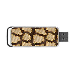 Python Skin Seamless Background Vector Graphic Art Portable Usb Flash (two Sides) by Vaneshart