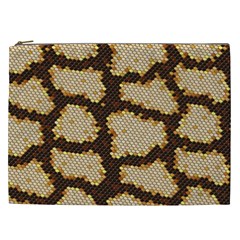 Python Skin Seamless Background Vector Graphic Art Cosmetic Bag (xxl) by Vaneshart