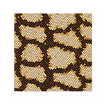 Python Skin Seamless Background Vector Graphic Art Small Satin Scarf (Square) Front