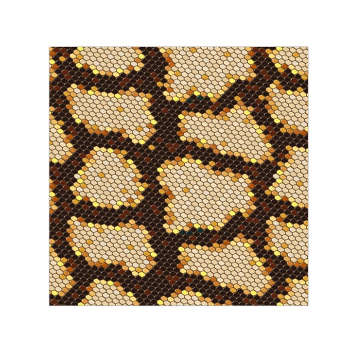 Python Skin Seamless Background Vector Graphic Art Small Satin Scarf (Square)