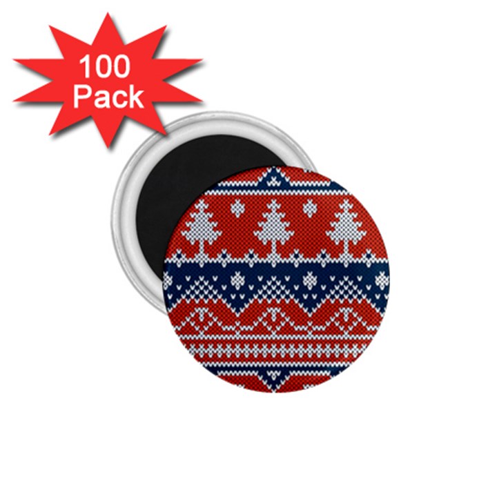 Vector Seamless Ornament Knitted Texture 1.75  Magnets (100 pack) 