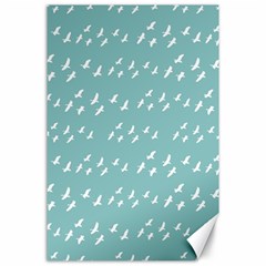 Group Of Birds Flying Graphic Pattern Canvas 24  X 36 