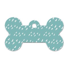 Group Of Birds Flying Graphic Pattern Dog Tag Bone (one Side) by dflcprintsclothing