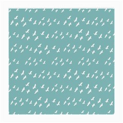 Group Of Birds Flying Graphic Pattern Medium Glasses Cloth (2 Sides) by dflcprintsclothing