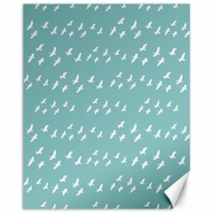 Group Of Birds Flying Graphic Pattern Canvas 11  X 14  by dflcprintsclothing