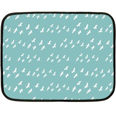 Group Of Birds Flying Graphic Pattern Fleece Blanket (mini) by dflcprintsclothing