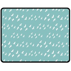 Group Of Birds Flying Graphic Pattern Fleece Blanket (medium)  by dflcprintsclothing