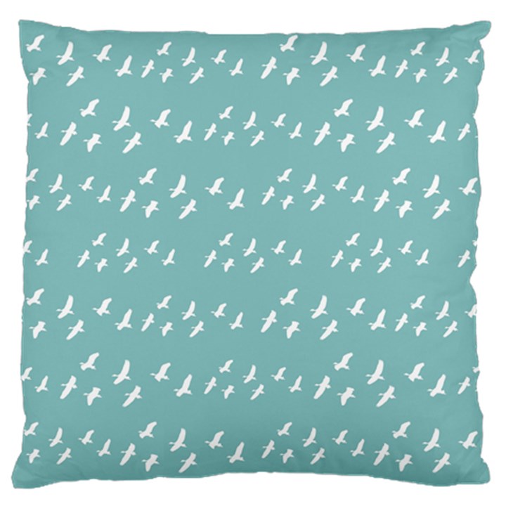 Group Of Birds Flying Graphic Pattern Large Cushion Case (One Side)