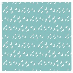 Group Of Birds Flying Graphic Pattern Wooden Puzzle Square by dflcprintsclothing