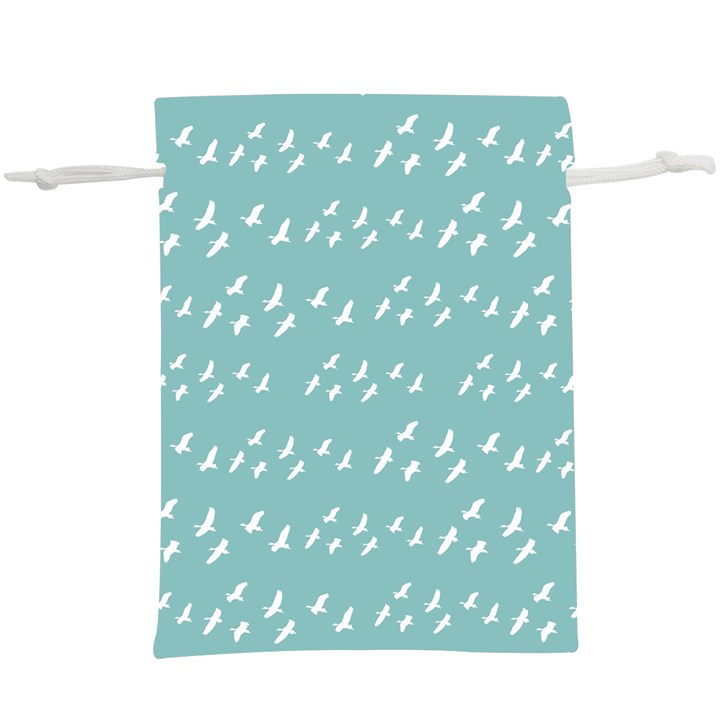 Group Of Birds Flying Graphic Pattern  Lightweight Drawstring Pouch (XL)