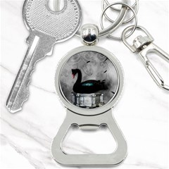 Wonderful Black Swan With Dark Mermaid Bottle Opener Key Chain by FantasyWorld7