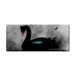 Wonderful Black Swan With Dark Mermaid Hand Towel by FantasyWorld7