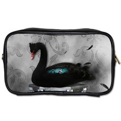 Wonderful Black Swan With Dark Mermaid Toiletries Bag (one Side) by FantasyWorld7