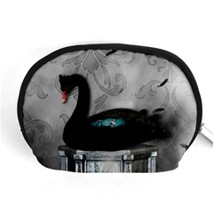 Wonderful Black Swan With Dark Mermaid Accessory Pouch (medium) by FantasyWorld7