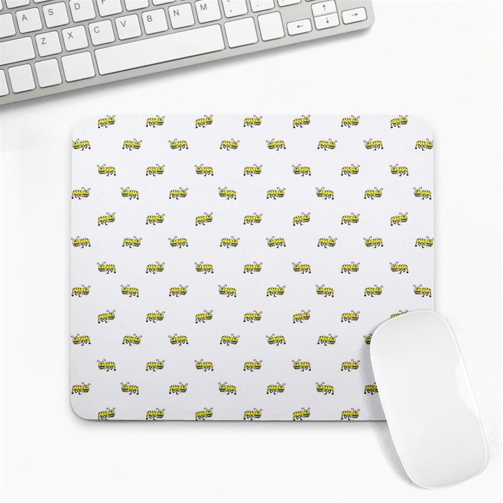 Ant Sketchy Comic Style Motif Pattern Large Mousepads