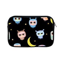 Cute Owl Doodles With Moon Star Seamless Pattern Apple Ipad Mini Zipper Cases by Vaneshart