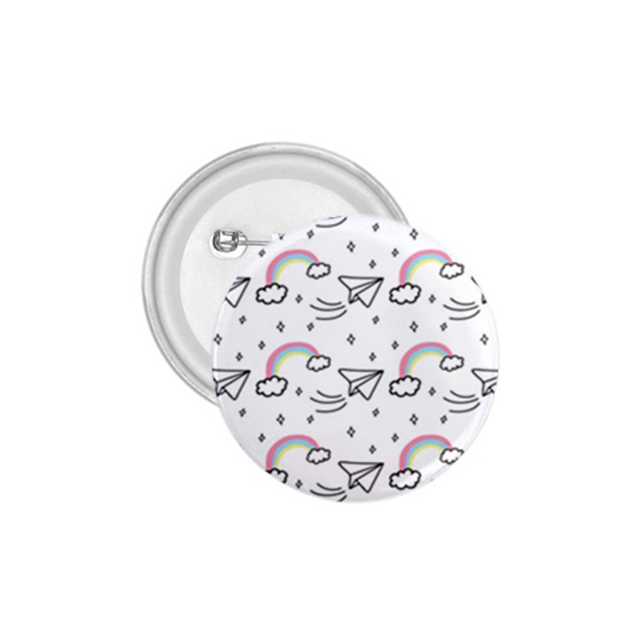 Cute Art Print Pattern 1.75  Buttons