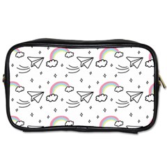 Cute Art Print Pattern Toiletries Bag (one Side) by Vaneshart