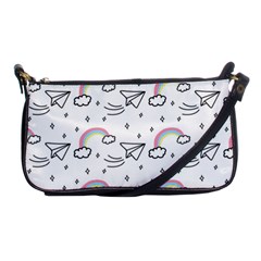 Cute Art Print Pattern Shoulder Clutch Bag by Vaneshart